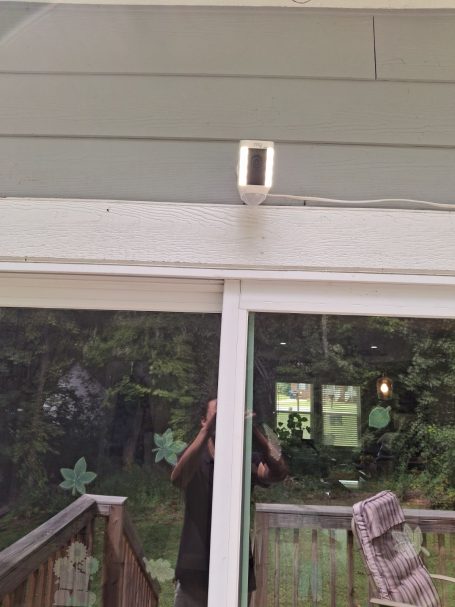Wired camera mounting